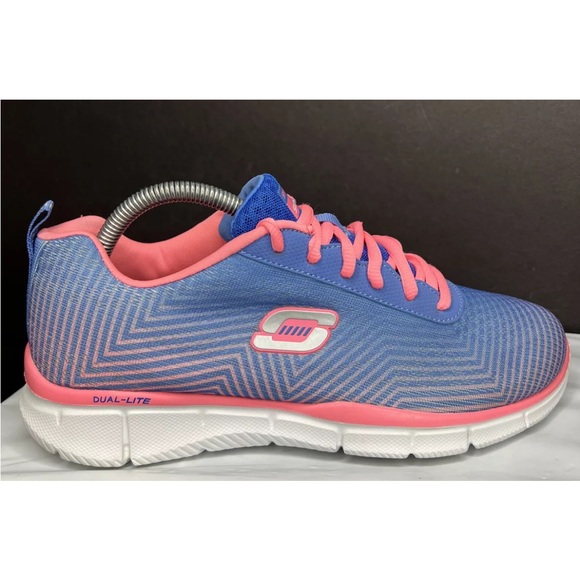 Skechers Womens Equalizer-Expect Miracles 12034-PWPK Sz 9M Pink/Blu Superb! - Picture 2 of 12